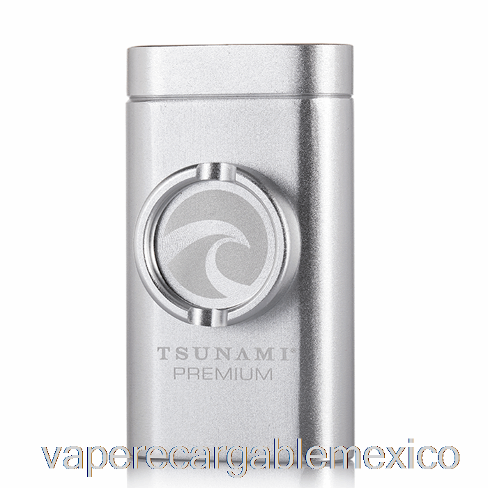 Vaporizador Recargable Tsunami Dugout Y Molinillo Plateado